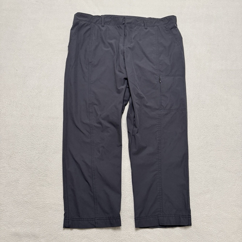 Kirkland Ladies Travel Pants Womens 14 Black Nylon Stretch Casual Hiking